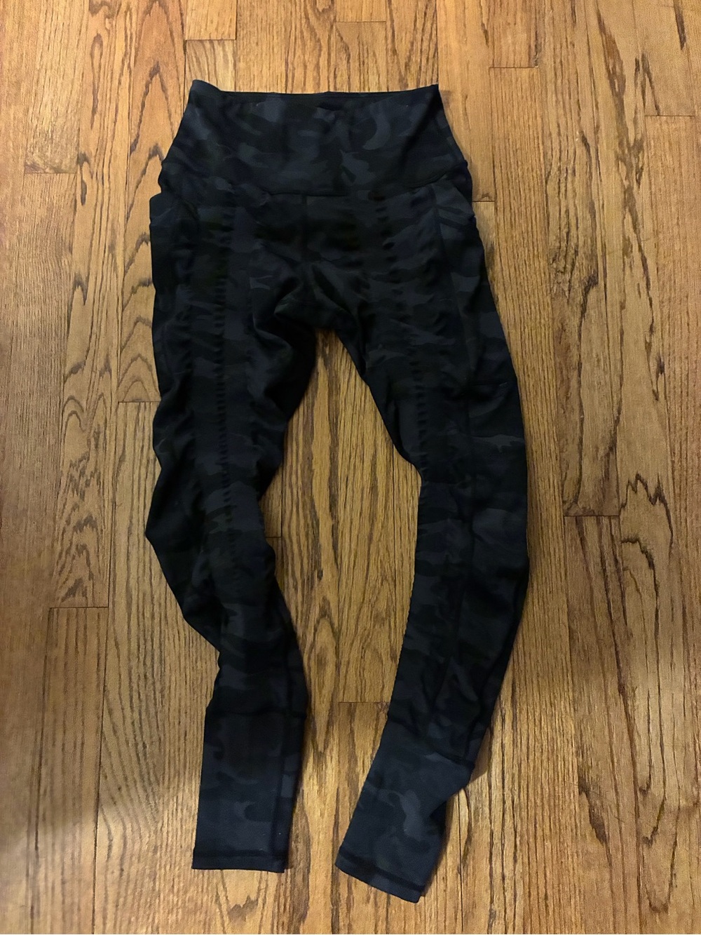 Women's High-Rise Black Camo Leggings
